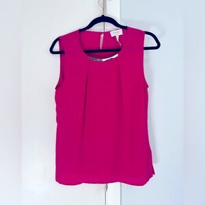 Women's Pink Sleeveless Top. Size medium